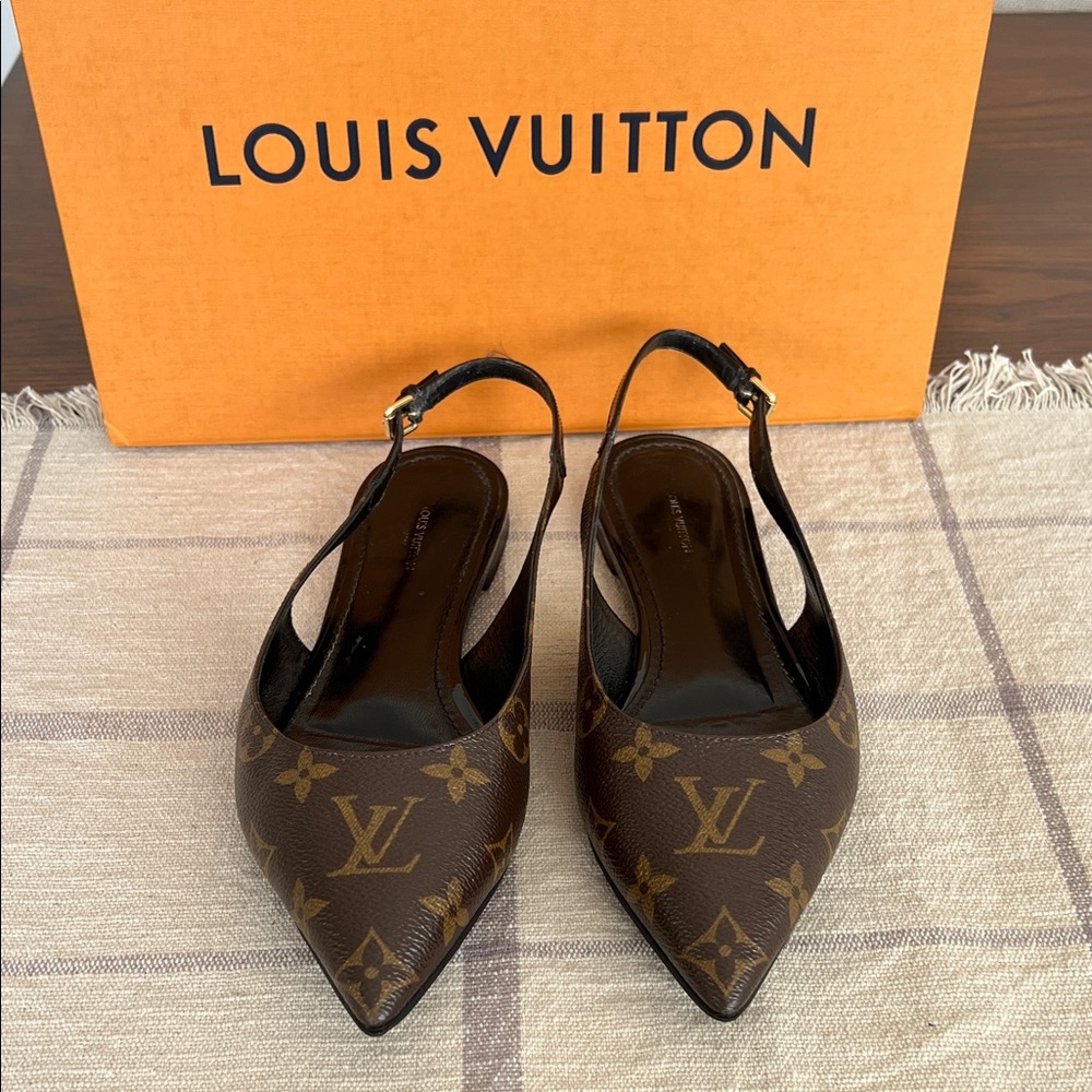 Louis Vuitton Cherie Slingback Flats